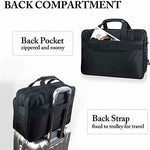 Ytonet multi compartment travel briefcase organized front pocket display