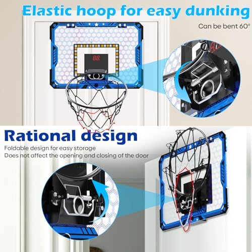 Electronic LED scoreboard display on Maysida hoop