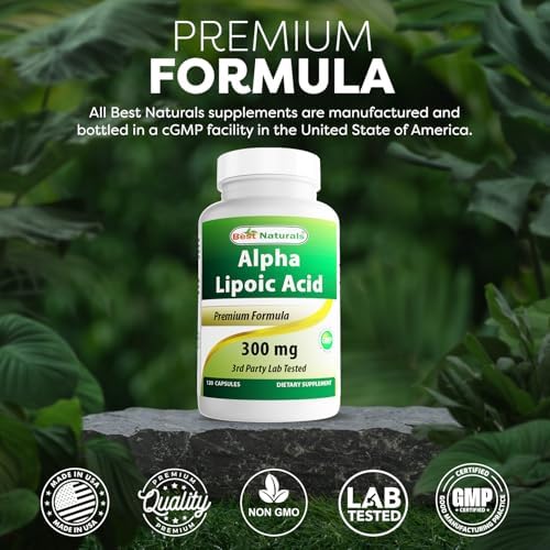 Premium universal antioxidant supplement bottles showing blood sugar and vision support claims