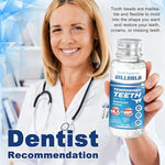 Transparent soft moldable dental beads in water