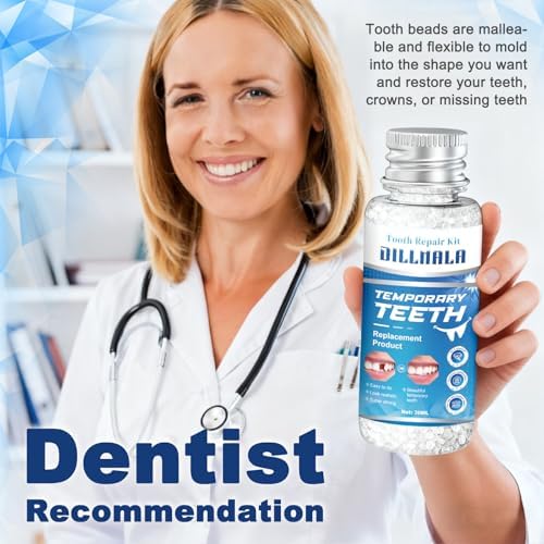 Transparent soft moldable dental beads in water