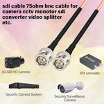 Side view of flexible thin RG179 coax jumper cable by XRDS-RF