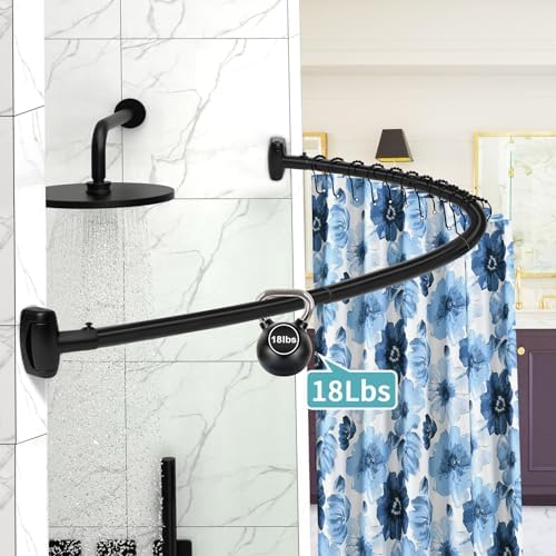 Ynl rustproof shower curtain rod packaging and components