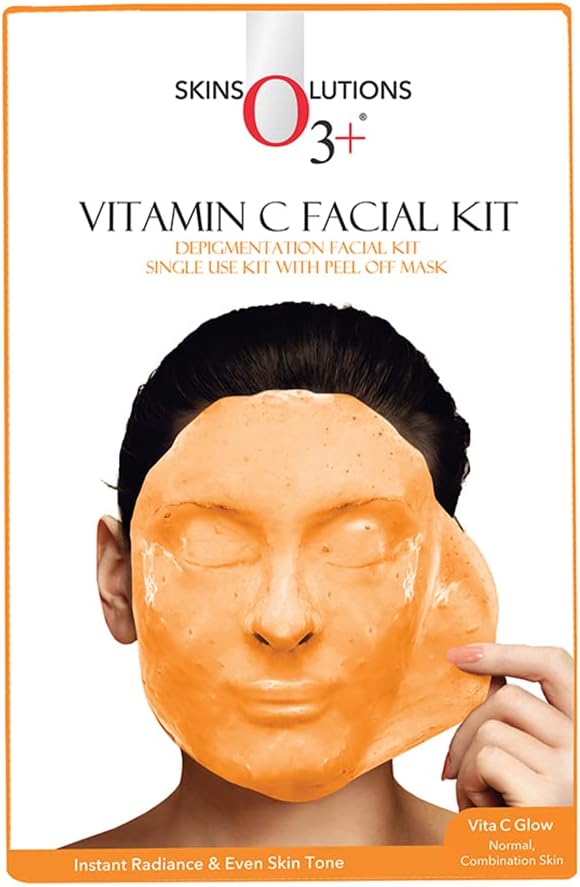 O3+ Vitamin C Facial Kit front view featuring packaging details.