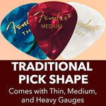 Fender Premium Picks Sampler - 24 Pack Includes Thin, Medium & Heavy Gauges - Image 5