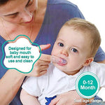 Silicone infant finger toothbrush with colorful travel cases