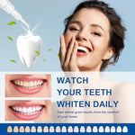 Luckin Smile home dental care whitening refills box contents including ten high viscosity gel applicators.
