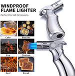Demcigar refillable butane lighter base showing the flame adjustment valve interface