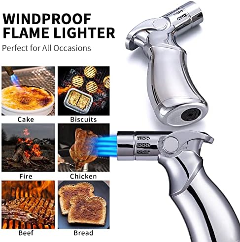 Demcigar refillable butane lighter base showing the flame adjustment valve interface