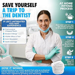 Side profile view of the slim 3-millimeter anti-grinding dental guard