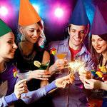 Group cosplay party accessories with multiple colored hats