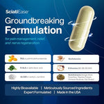 SciatiEase daily sciatic nerve capsules product packaging displaying the twelve in one active blend
