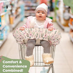 Adjustable safety harness straps on the imported baby girl and boy cart cover