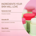 Clear transparent glossy finish swatch of the Pixi Hydra LipTreat stick.