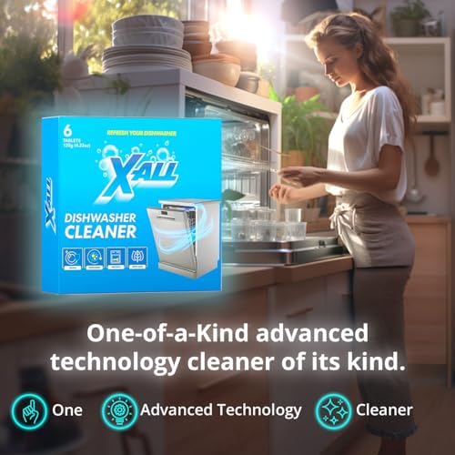 X-All deep cleaning tablets for dishwasher maintenance