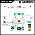 Shaking Tank centralized fan controller illustrating the SATA power input connector for stable power delivery.