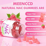 Side view of Meenccd NAC supplement bottle details