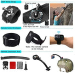 Bicycle handlebar mount and high traction windshield suction cup mount included in the action camera kit