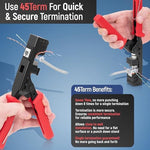 Everest Media Solutions Cat6 high speed data transmission keystone jacks isolated on a clean studio background