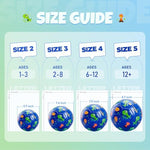 INPODAK children training football size two with included air pump and mesh net