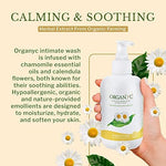 Organyc feminine wash with chamomile essential oil for pH balanced cleansing