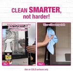 Non-toxic biodegradable fireplace glass cleaner for home maintenance