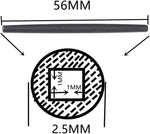 Close-up view of NicelyFit silicone replacement sleeves for eyewear frames