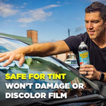 Invisible Glass ammonia free formula used on a residential glass mirror