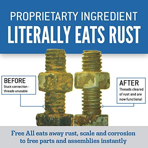 Free All Rust Eater Deep Penetrating Oil,11oz Precision Straw, Loosens Rusted Bolts, Nuts, Pipe Connections & Locks, Industrial-Grade Rust Remover, Silicone-Free Formula, Safe on Paint & Plastics - Image 5