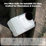 Freewell filter kit installed on Insta360 GO Ultra lens