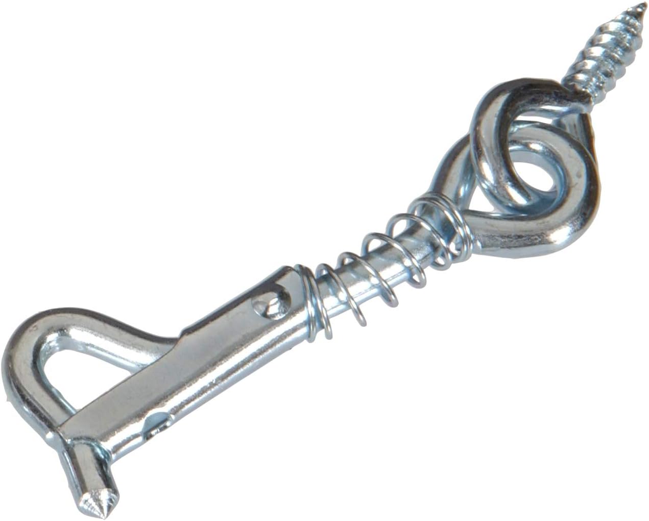 Hillman Hardware Essentials 852773 Safety Hook and Eye Latch Zinc 2" - Image 1