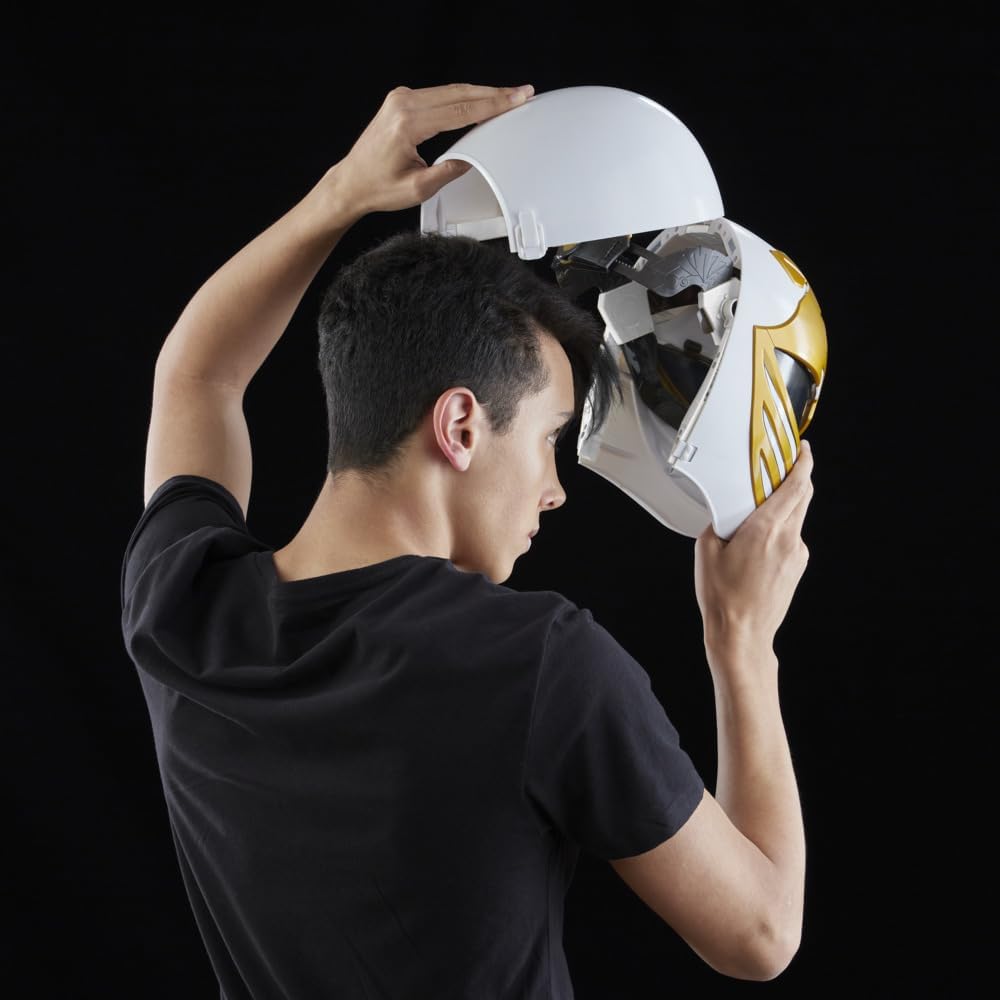 Mighty Morphin White Ranger prop replica interior adjustable straps