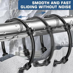 DABIDYOU zinc alloy anti drop curtain loops showing secure snap closure