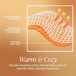 Authentic Bare Home cotton flannel sheet label details