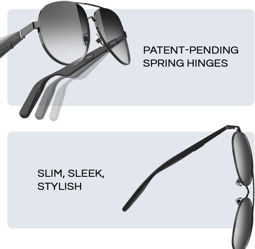 Lucyd Lyte Jupiter XXL smart sunglasses resting on a flat surface