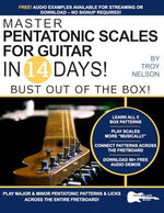 Inside pages showing guitar scale tab diagrams and lessons
