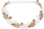 Zapire baby girl hair accessories laid flat highlighting soft lace texture