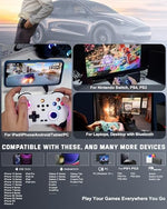 Joso wireless tablet gamepad showing customizable RGB lighting around the thumbsticks