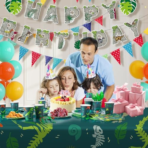 Cecnamt 170 pieces children party tableware kit packaging box contents