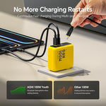 Authentic AOHI yellow multi device charger premium retail packaging display
