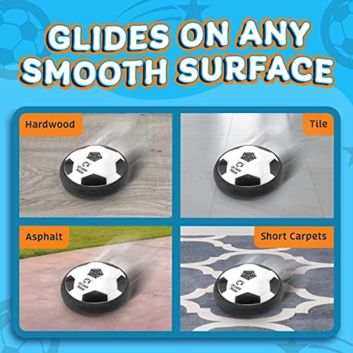 Kids playing safely indoors with the imported Let Loose Moose pneumatic suspension soccer set.