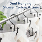 Anti drop bathroom curtain rings packaging view