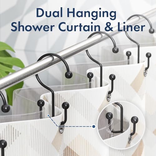 Anti drop bathroom curtain rings packaging view