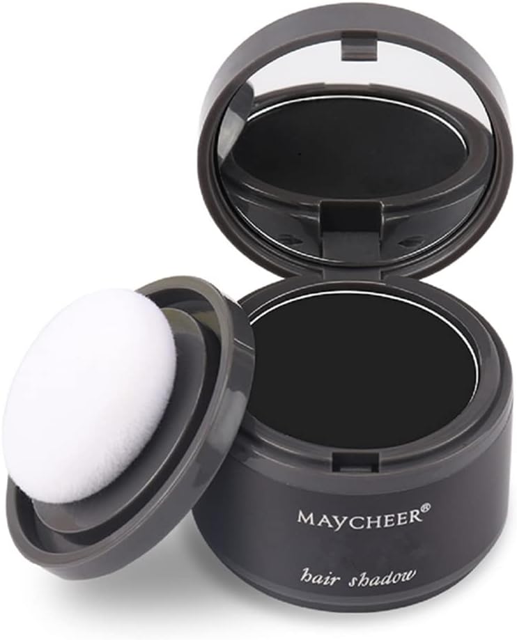 Magical Fluffy Thin Hair Powder Shadow Makeup Concealer Root Cover Up Instant Gray Coverage 4g (01 Brown) - Image 1
