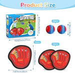 Components of the Dishio toss and catch sports set
