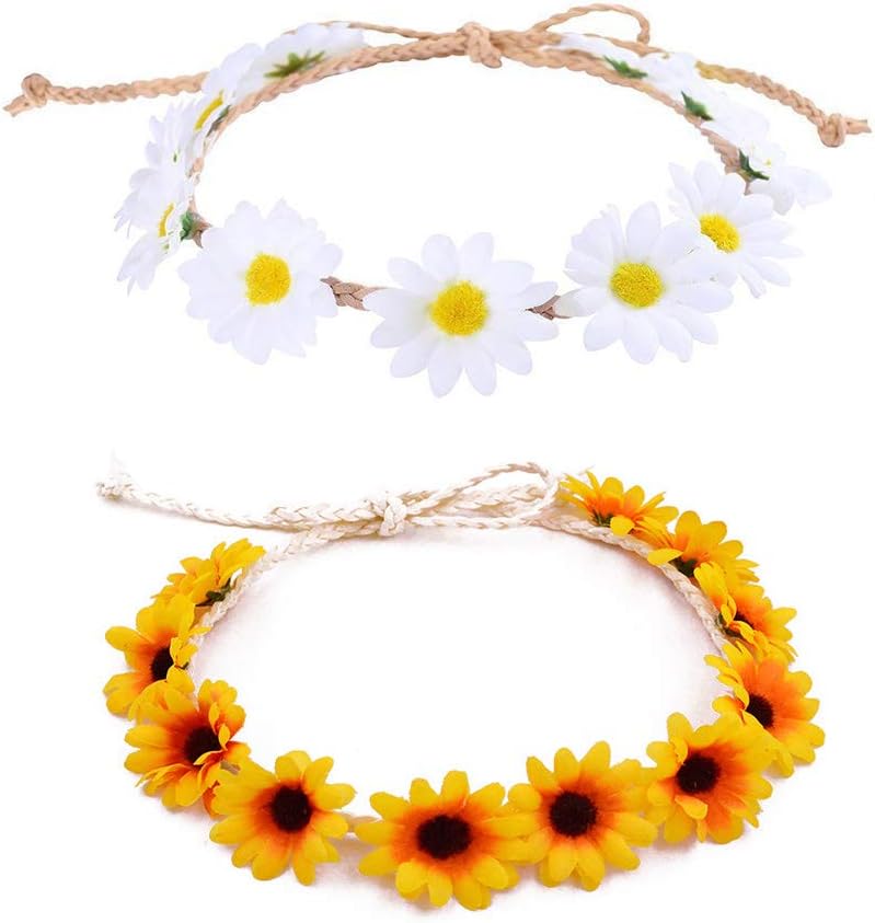 ShiQiao Spl sunflower crown front view bohemian hair accessory