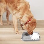 Coomazy pet lick mat set with cleaning brush and spatula