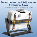 Black carbon steel projector stand for ceiling mount
