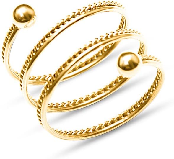 OIDIMS layered twist ring lifestyle shot demonstrating flexibility
