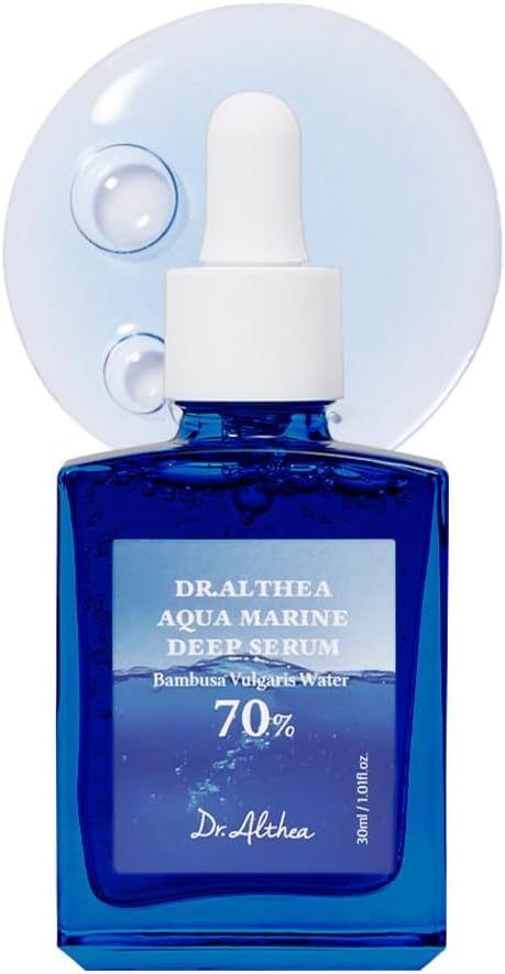 Dr Althea Aqua Marine Deep Serum front view bottle for instant skin hydration